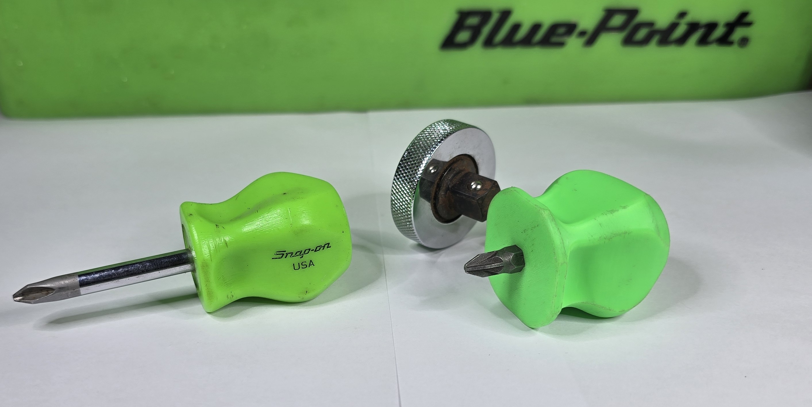 Snap-on style Stubby Screwdriver Bit holder Handle