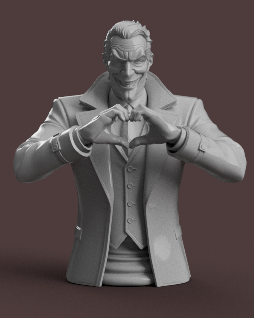 Stylized Villain Bust