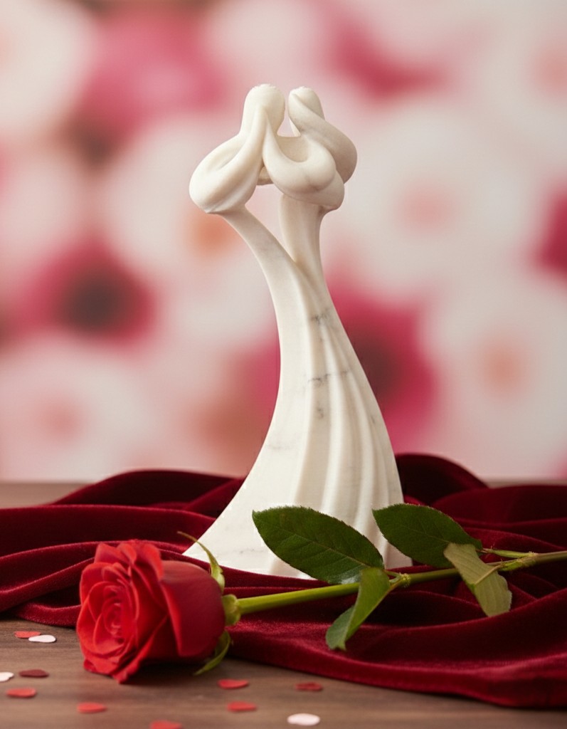 The Spiral of Love - Marble Style Sculpture