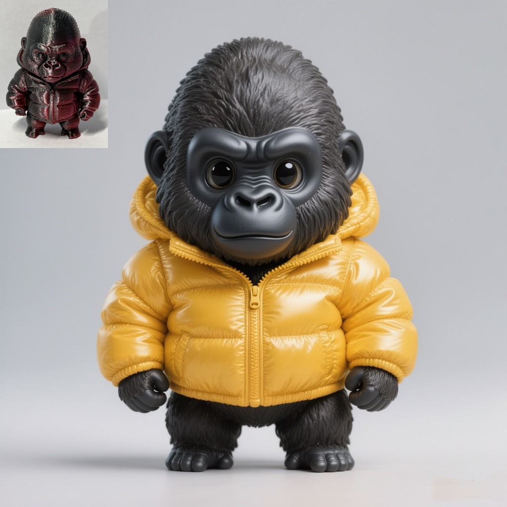Chibi Puffer Jacket Gorilla