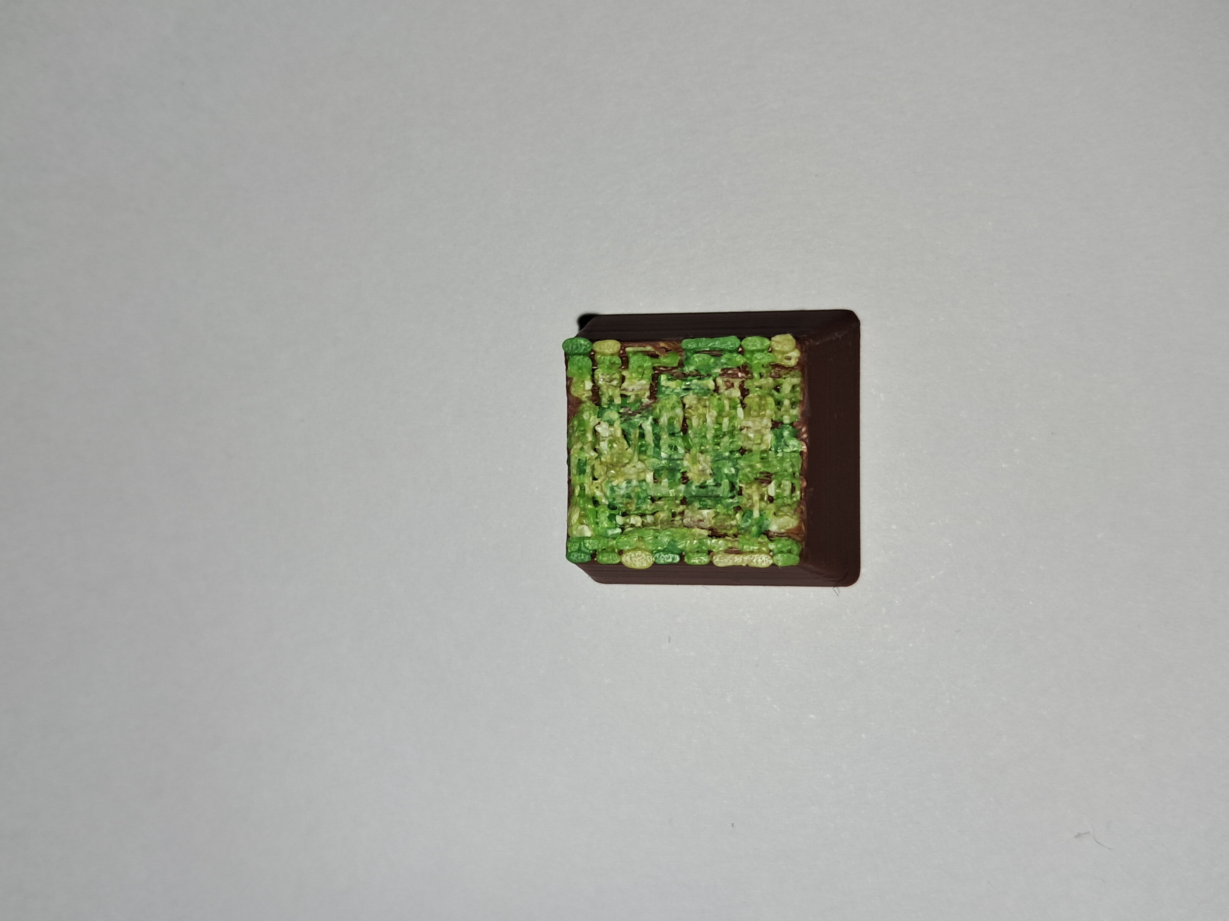 Miniatura 2 do modelo 3D Keycap Minecraft Grass