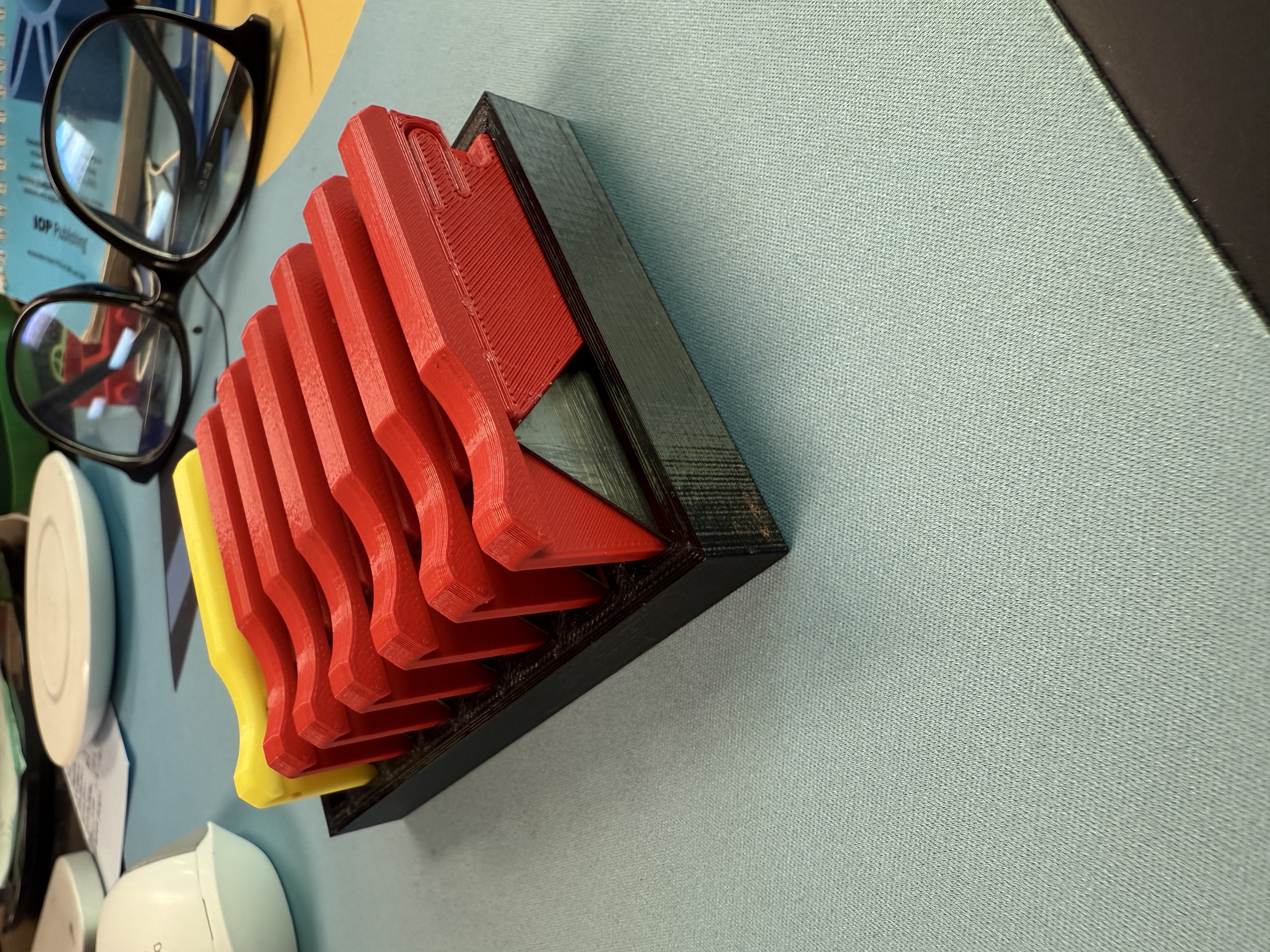Utility Knife 8-slot holder 3D model thumbnail