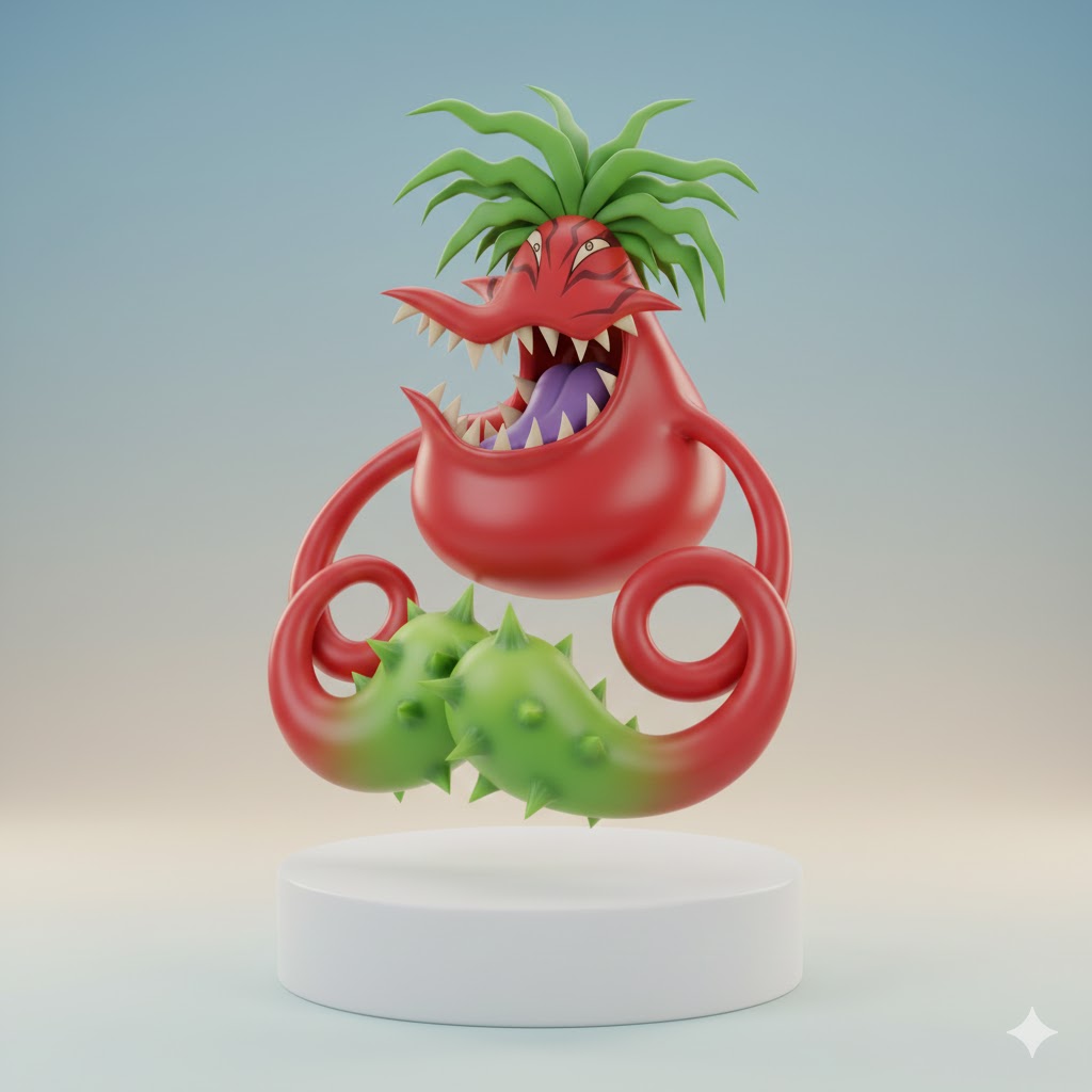RedVagimon Digimon Creature Model