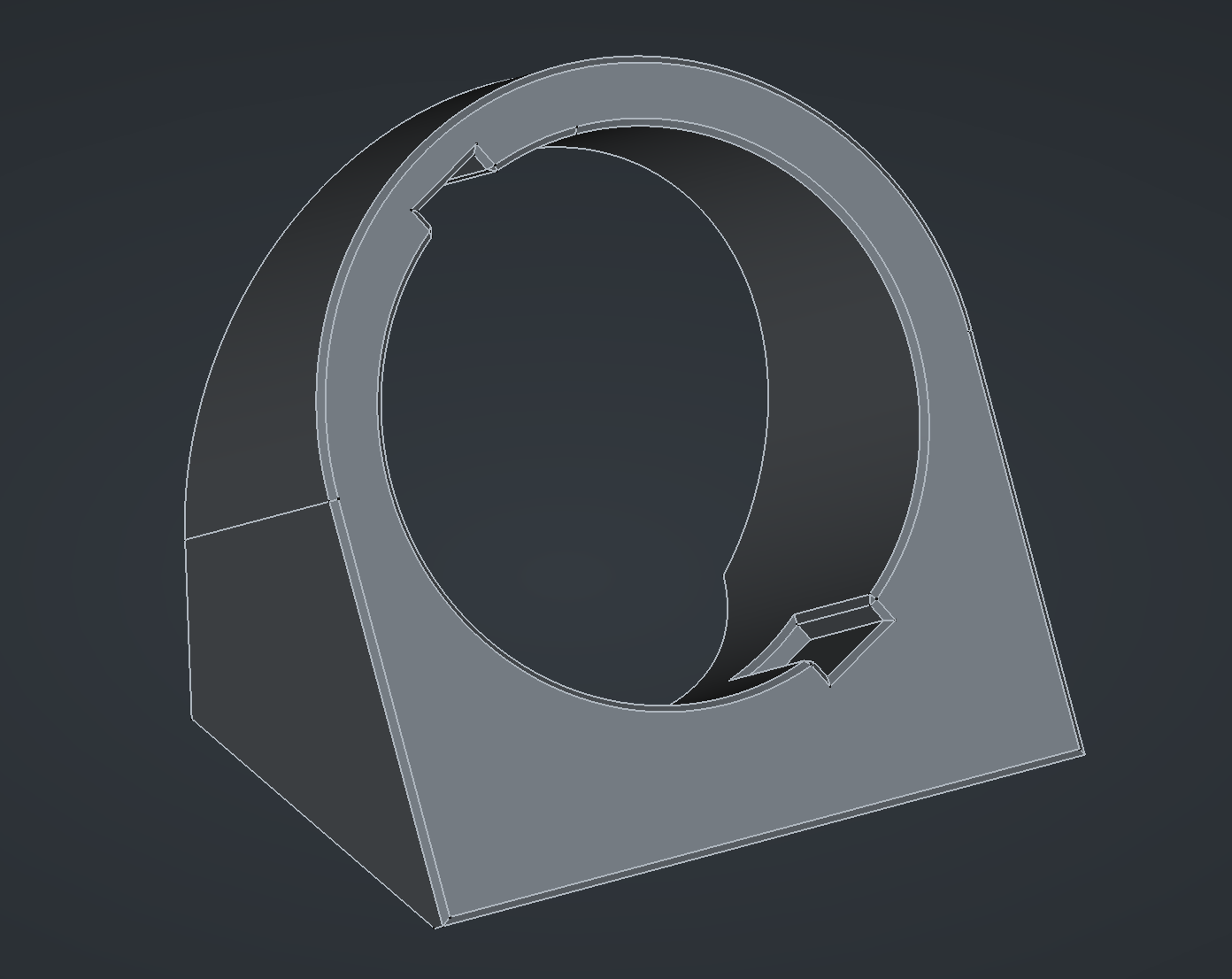 Miniatura 2 do modelo 3D Simple hygrometer holder