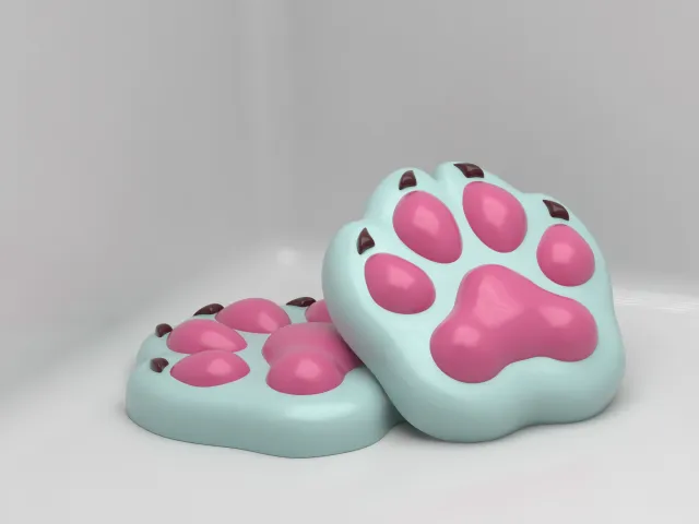 Mold for Silicone Wolf Paw