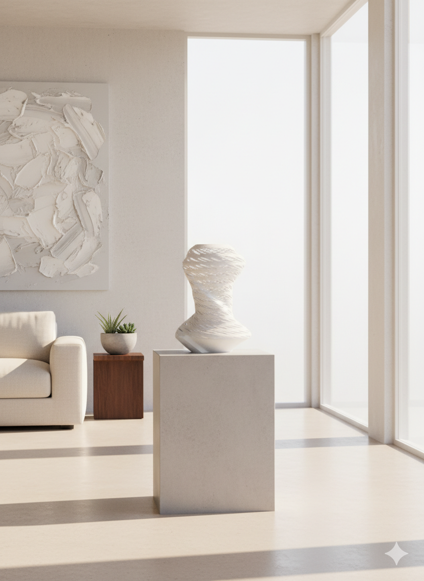 Ethereal Helix - Parametric Organic Vase