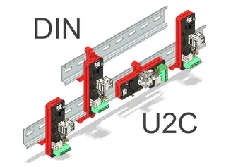 Ender 3 NG v1.2 BigTreeTech U2C DIN Mount