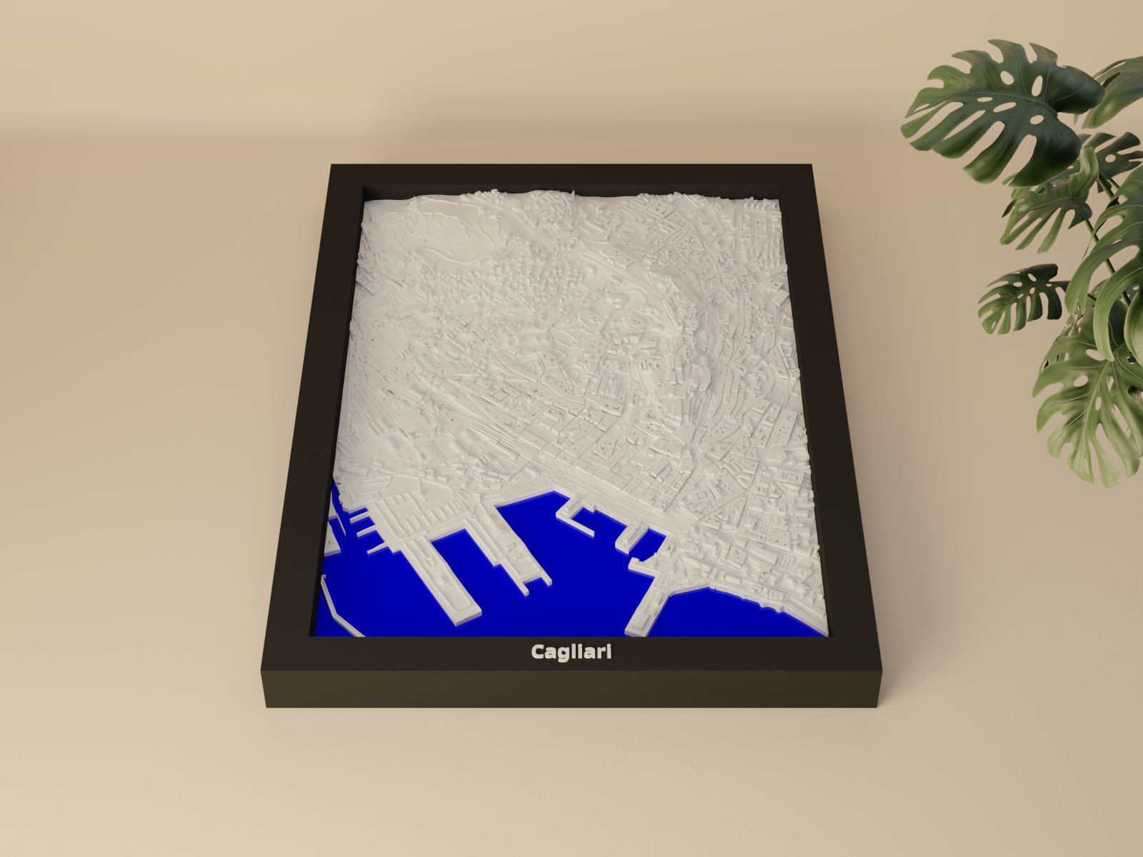 Cagliari, Italy - 3D Miniature