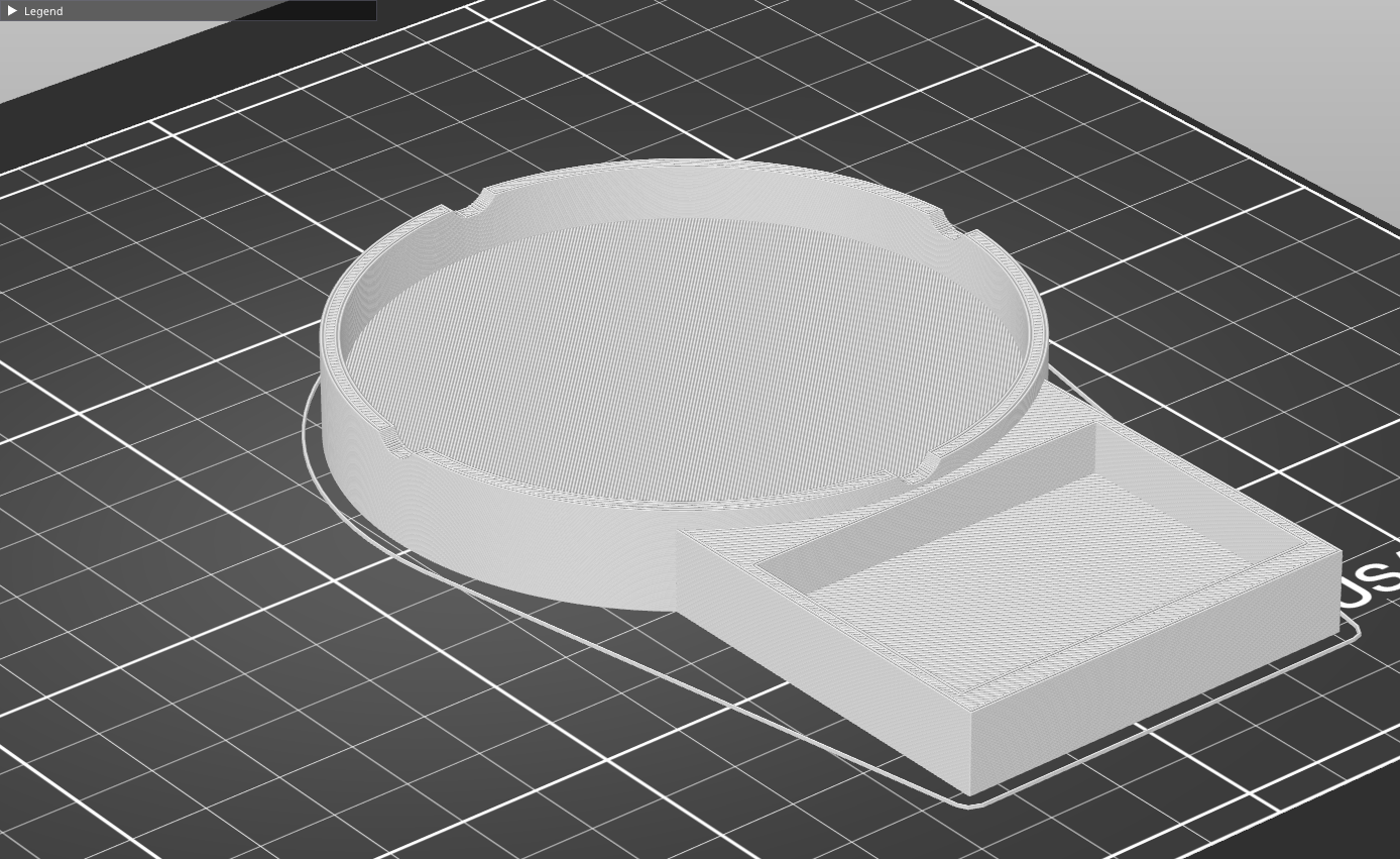 Ashtray with slot for matchbox
