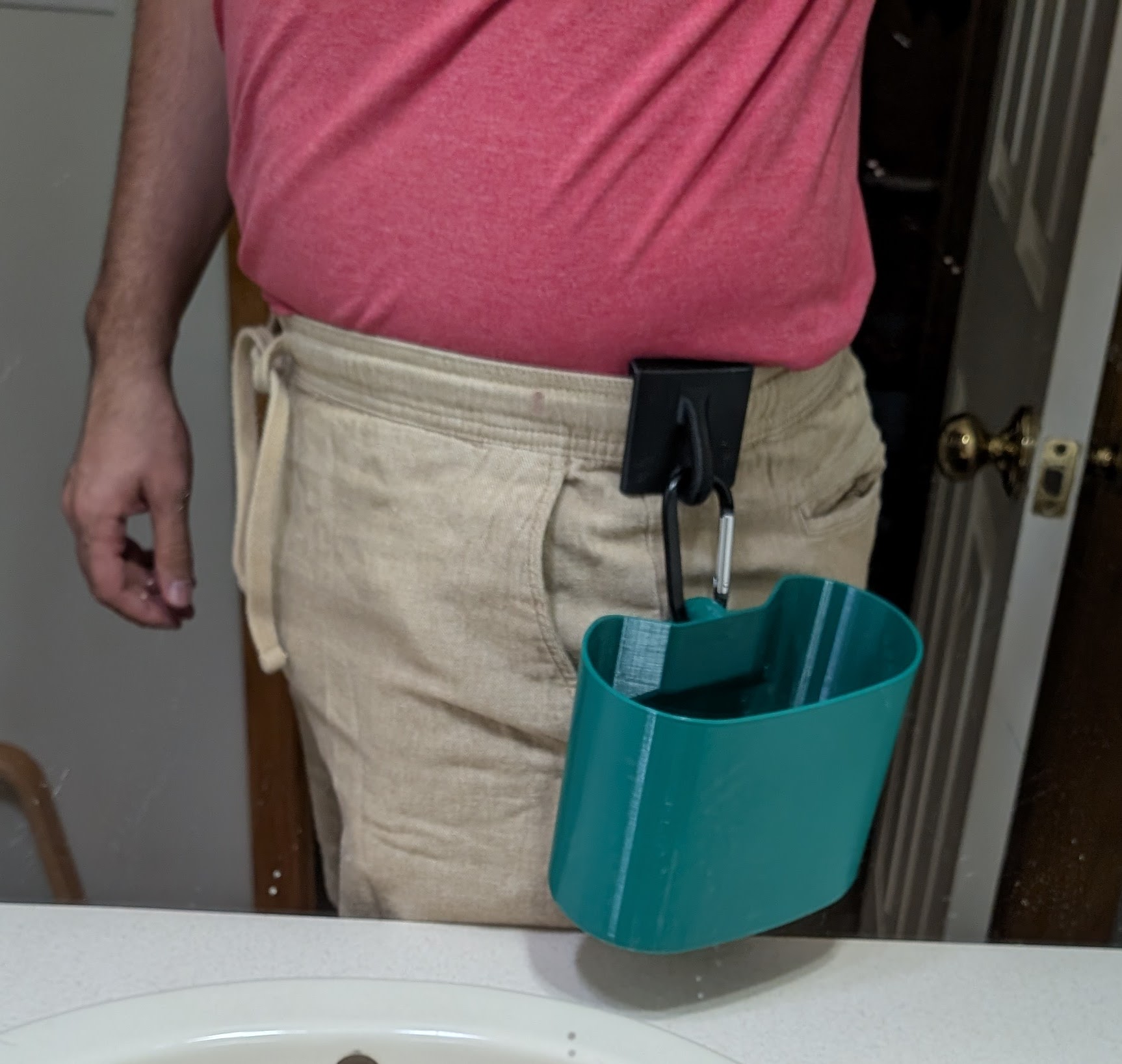 Waistband Carabiner Loop (for pants without belt loops)