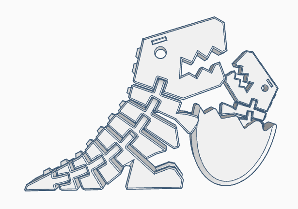 Easter Egg Flexi-Rex Baby