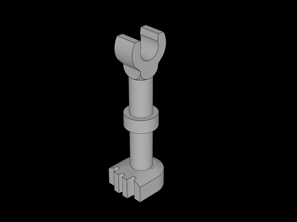Lego Compatible (23769.dat) Minifig Skeleton Leg Long