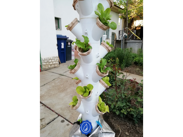 Modular Hydroponic Tower Garden by boundarycondition