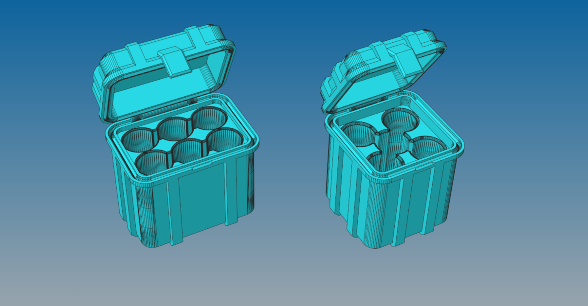 18650 waterproof battery case