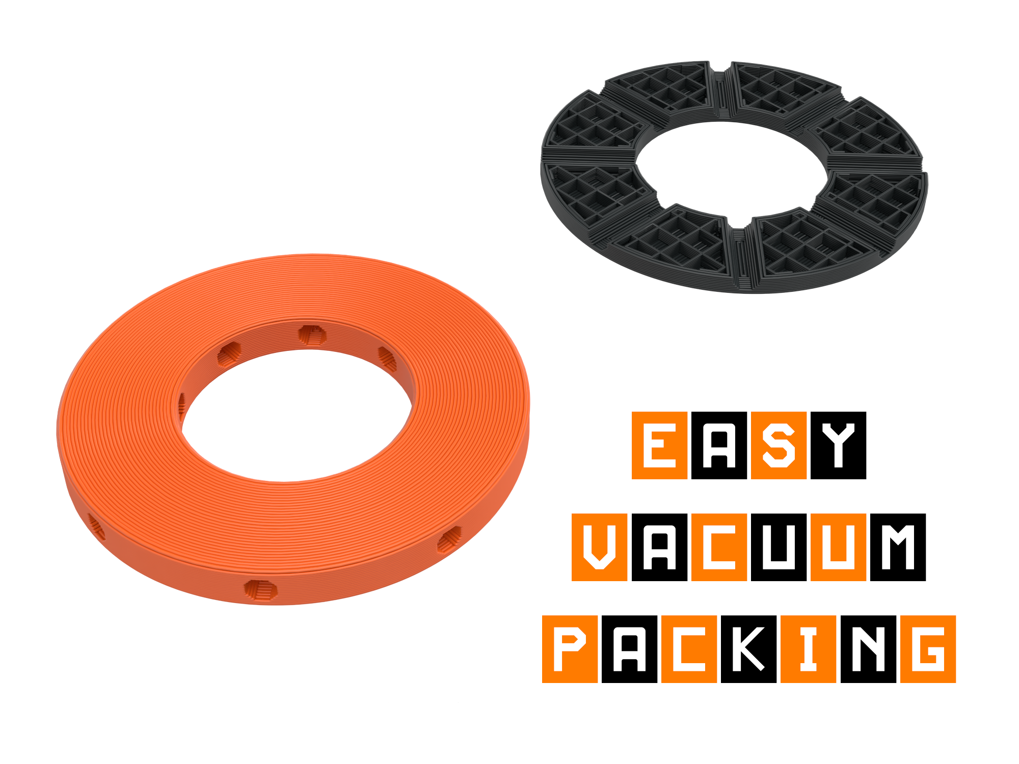 Vacuum filament bag suction ring
