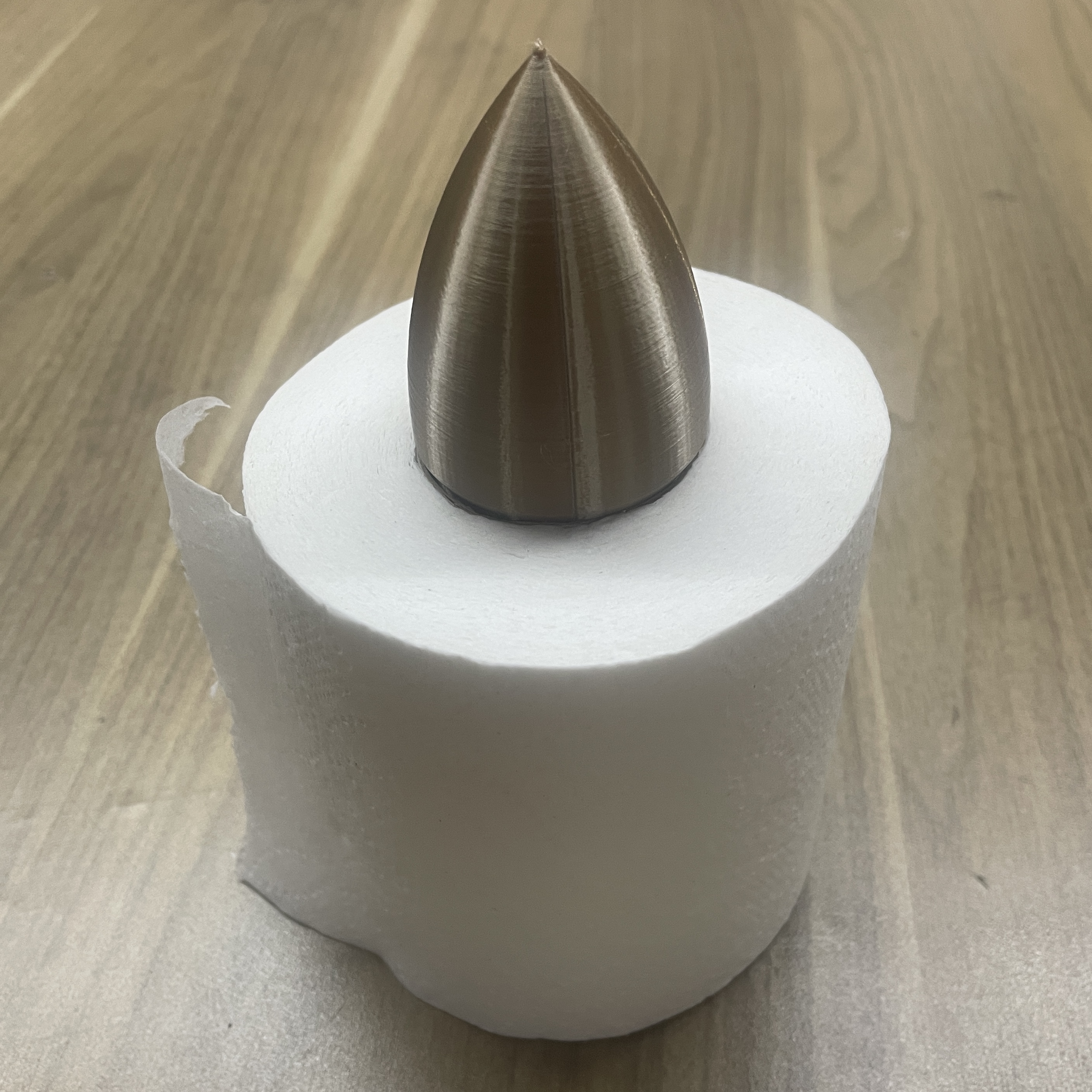 Model Rocket Nosecone for Toilet Paper Tube Body