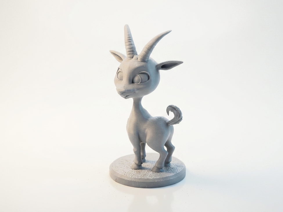 Chibi Goat Figurine Cute Animal 3D Printable