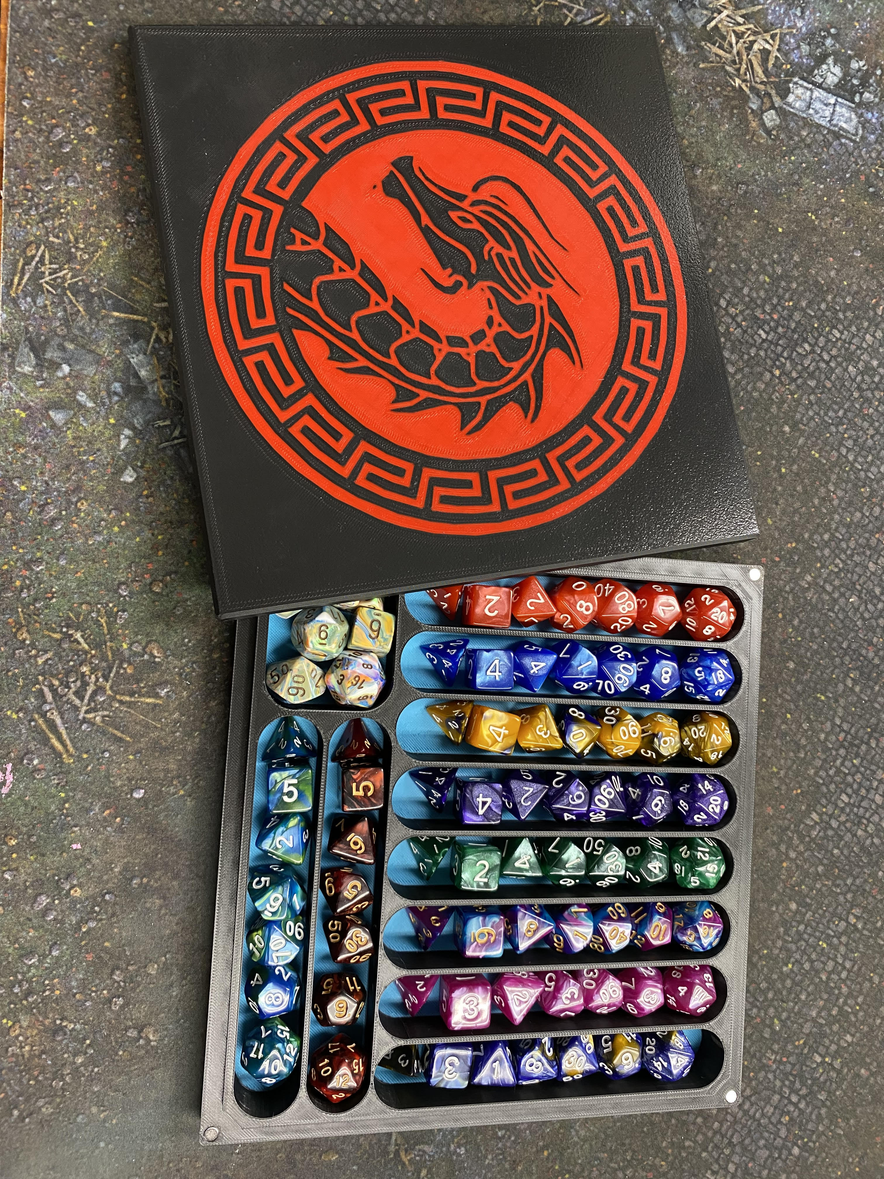 11 Set Polyhedral Dice Holder for DnD