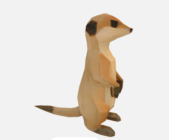 Low Poly Erdmänchen