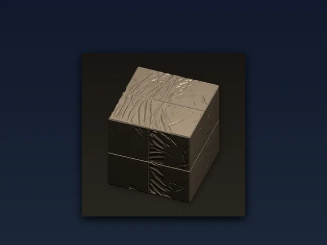 Geometric Wave Modular Tile - 3D Printable STL File