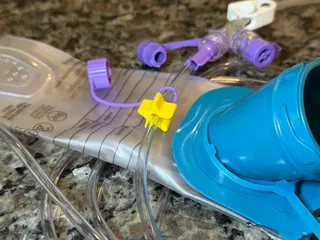 ENFit Connector Cap Slide Stop Clip