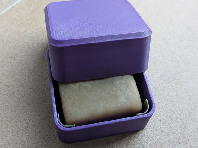 Travel Soap Dish, Neat and Compact when traveling and Using - Single color parametric