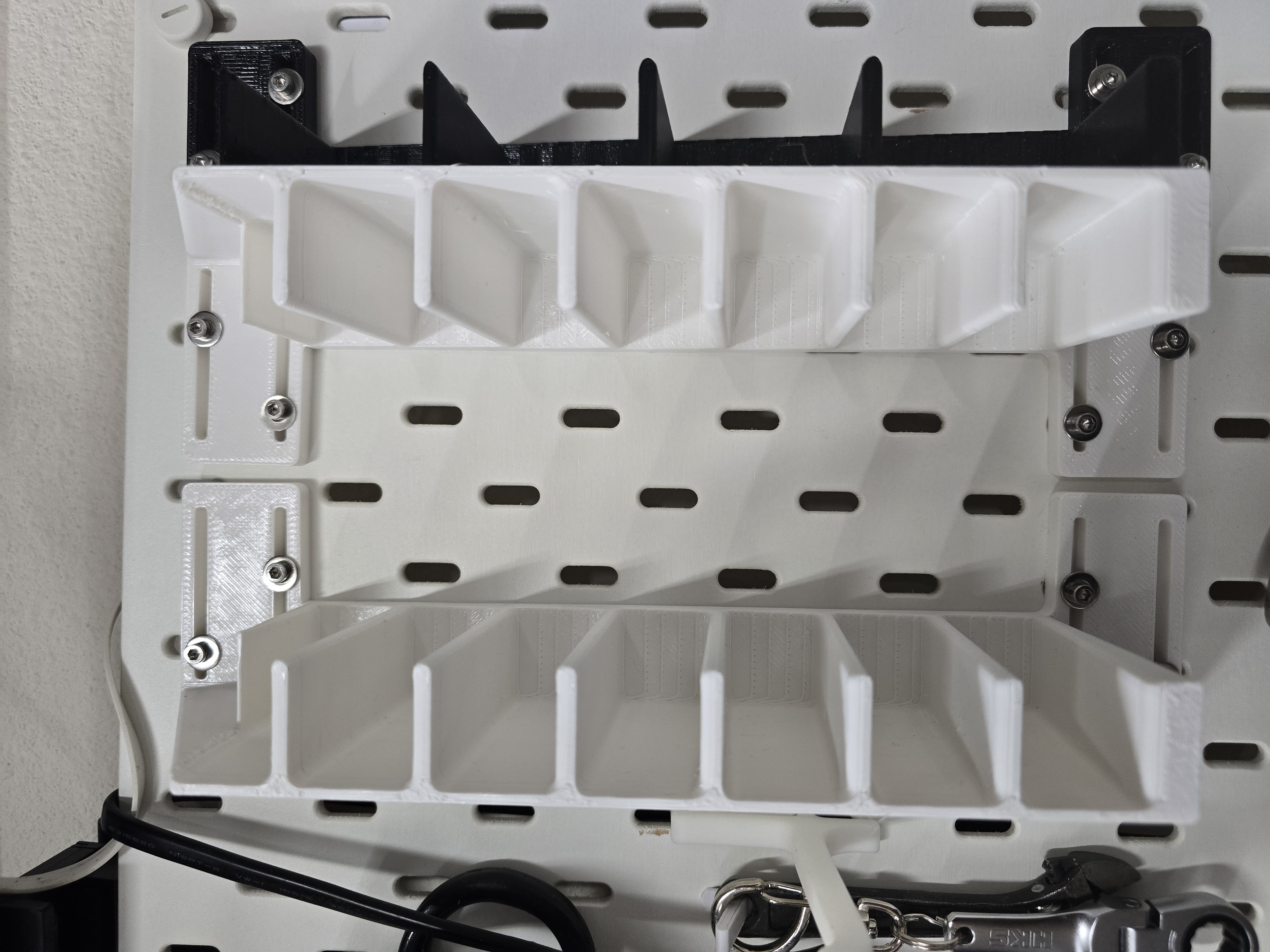 Parts Box Wall Skadis Holder Organizer Adjustable Tnut