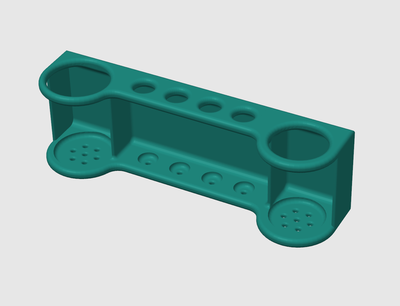 Полка для 4 зубных щеток и 2 тюбиков пасты . (shelf for 4 toothbrushes and 2 tubes of paste) 3D model