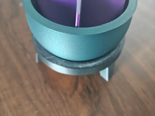 Cauldron Makeup Organizer — a bowl with no corners, no supports