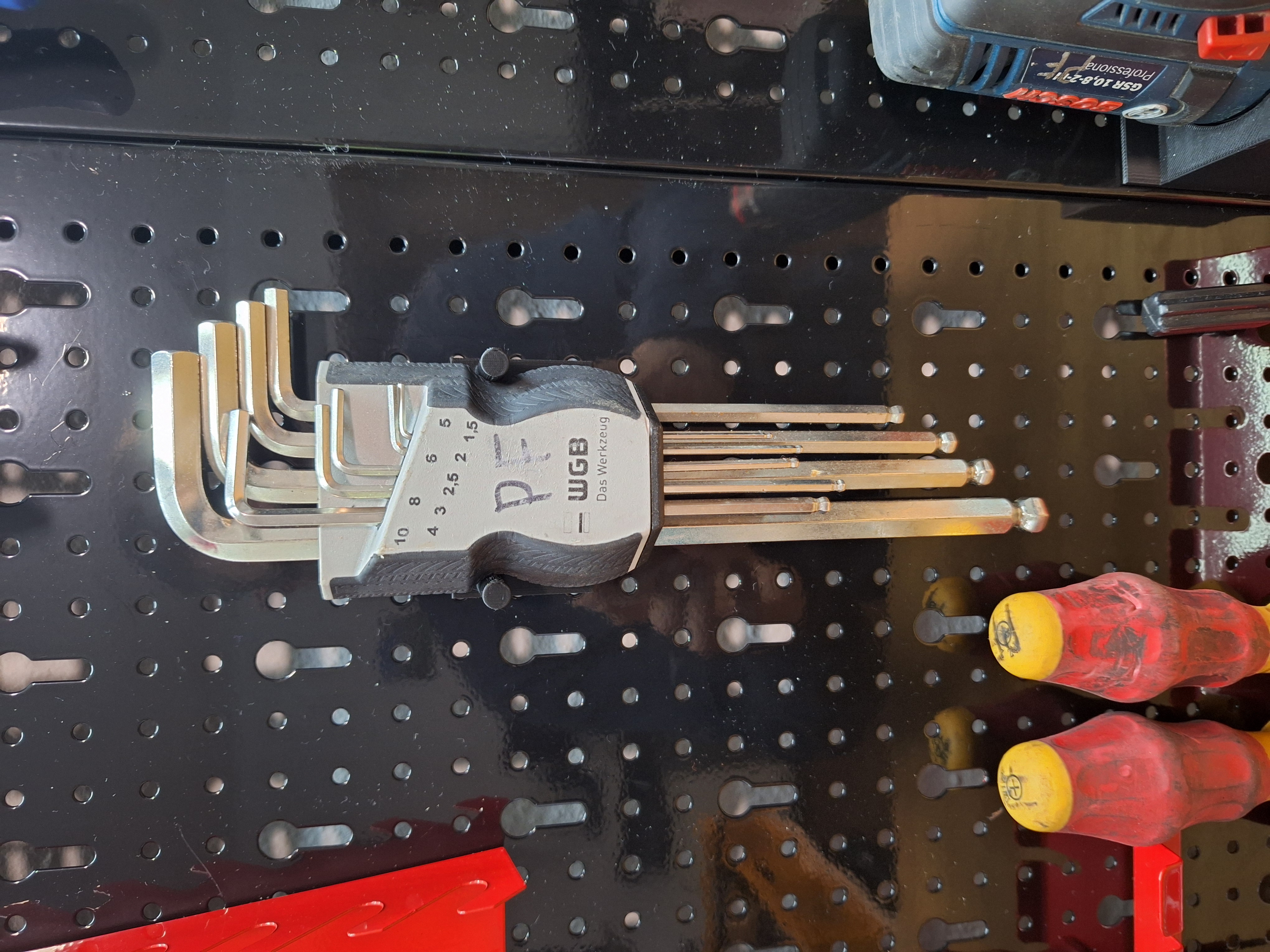 Holder Allen Key Set for Pegboard/Halter Imbusschlüsselsatz für Lochwand