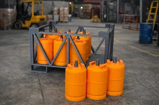 Forklift 1/10 Butane Repsol bottles + palet