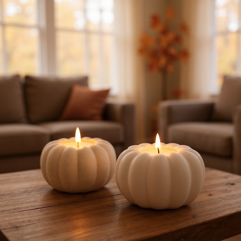 Autumn Pumpkin (LED) Tealight Holders