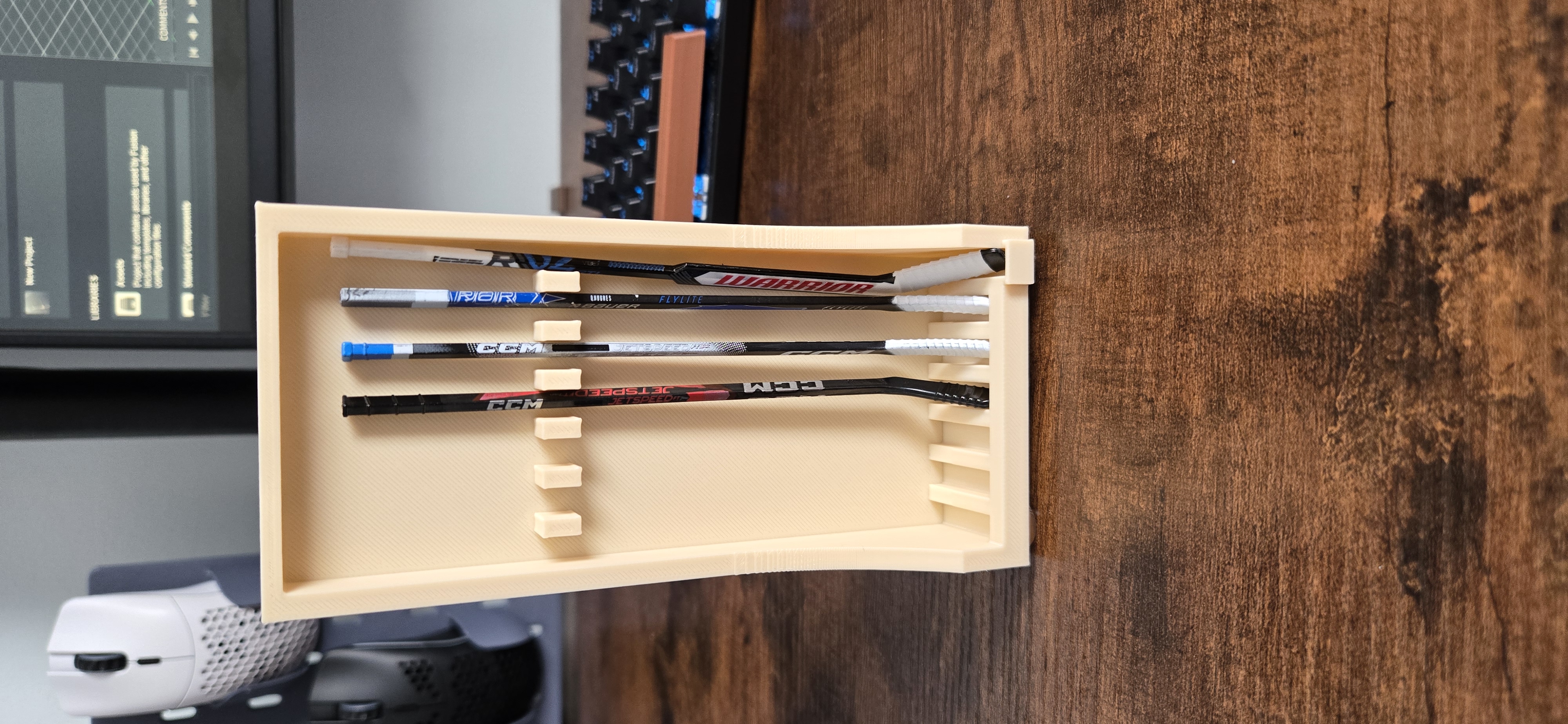 NHL McDonalds star stick rack