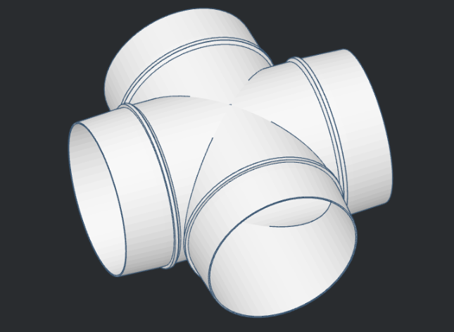 Ventilation Ø 100mm Cross 1 to 3.