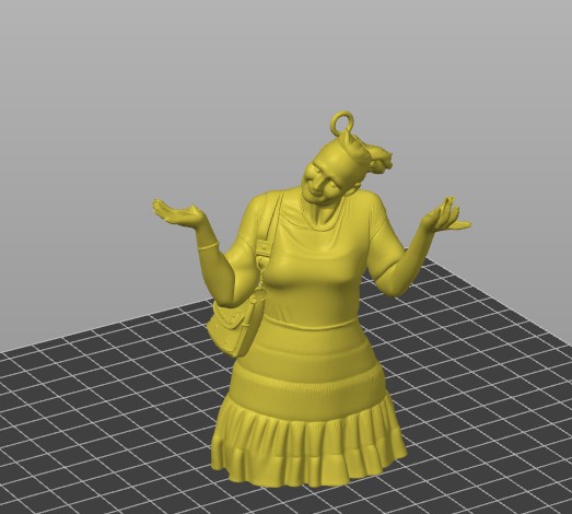 sister at alamo 3D model