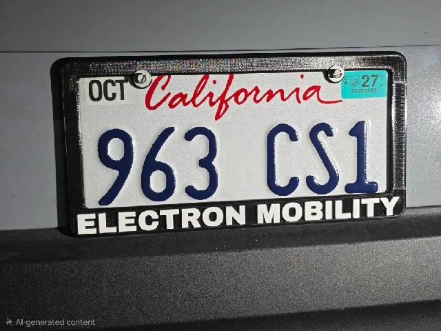 Custom EV License Plate Frame | North America