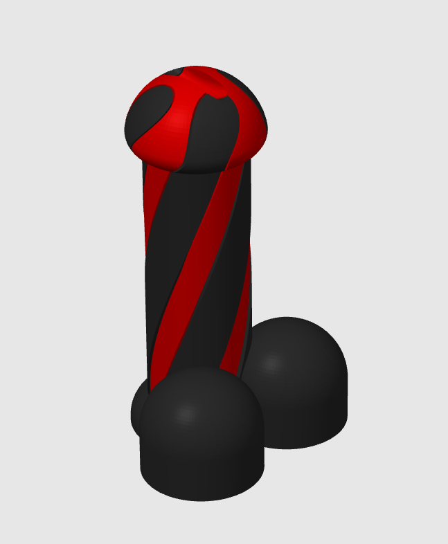 Spiral penis