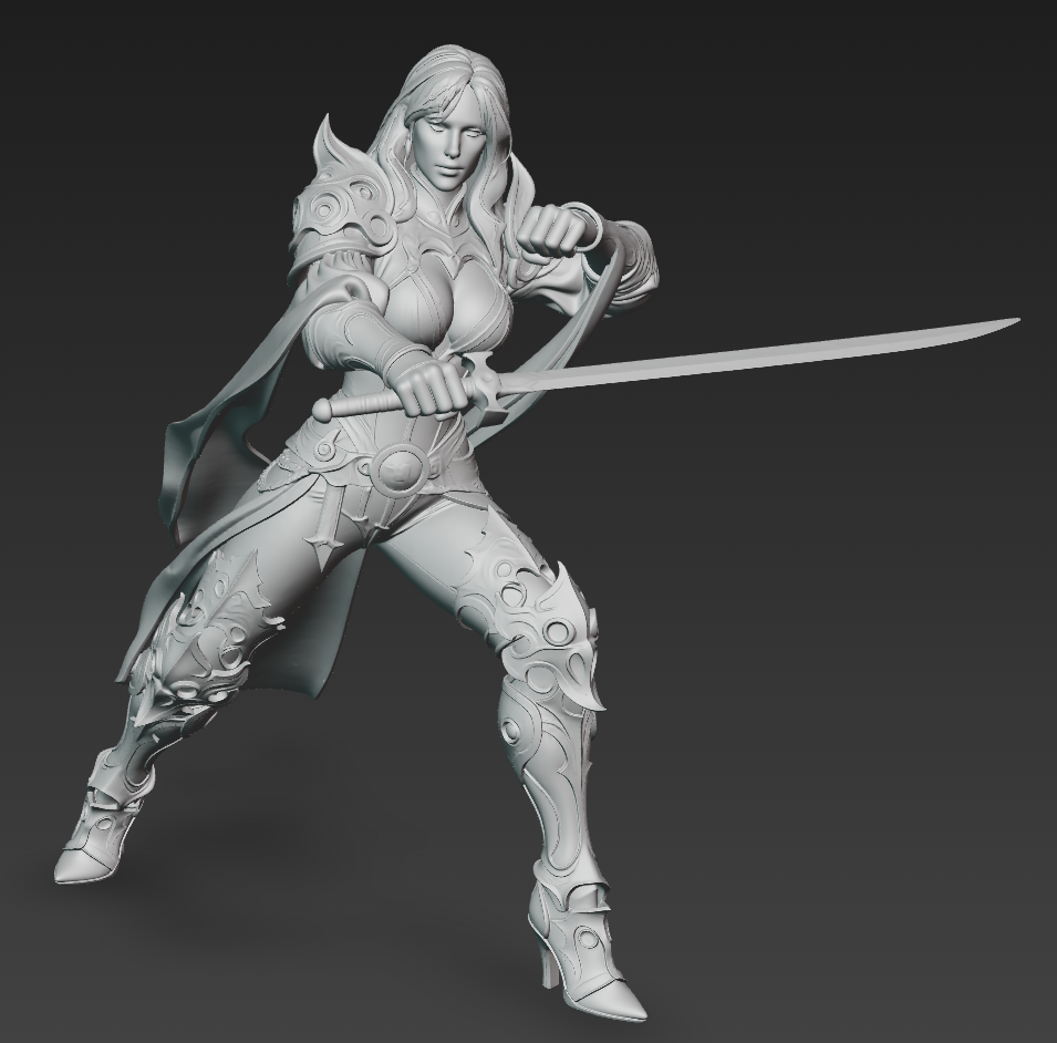Miniatura 2 do modelo 3D Warrior Princess 2