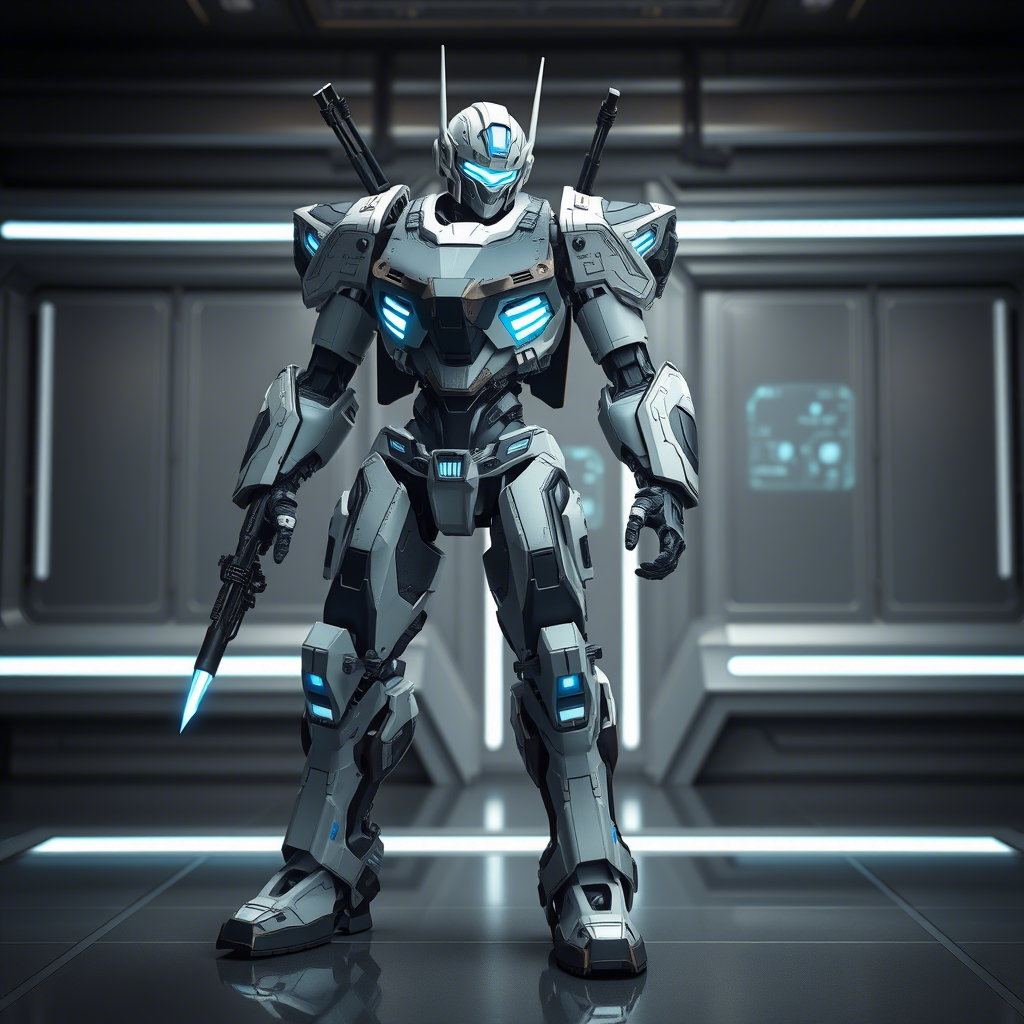 Robot estilo Army – Figura decorativa realista
