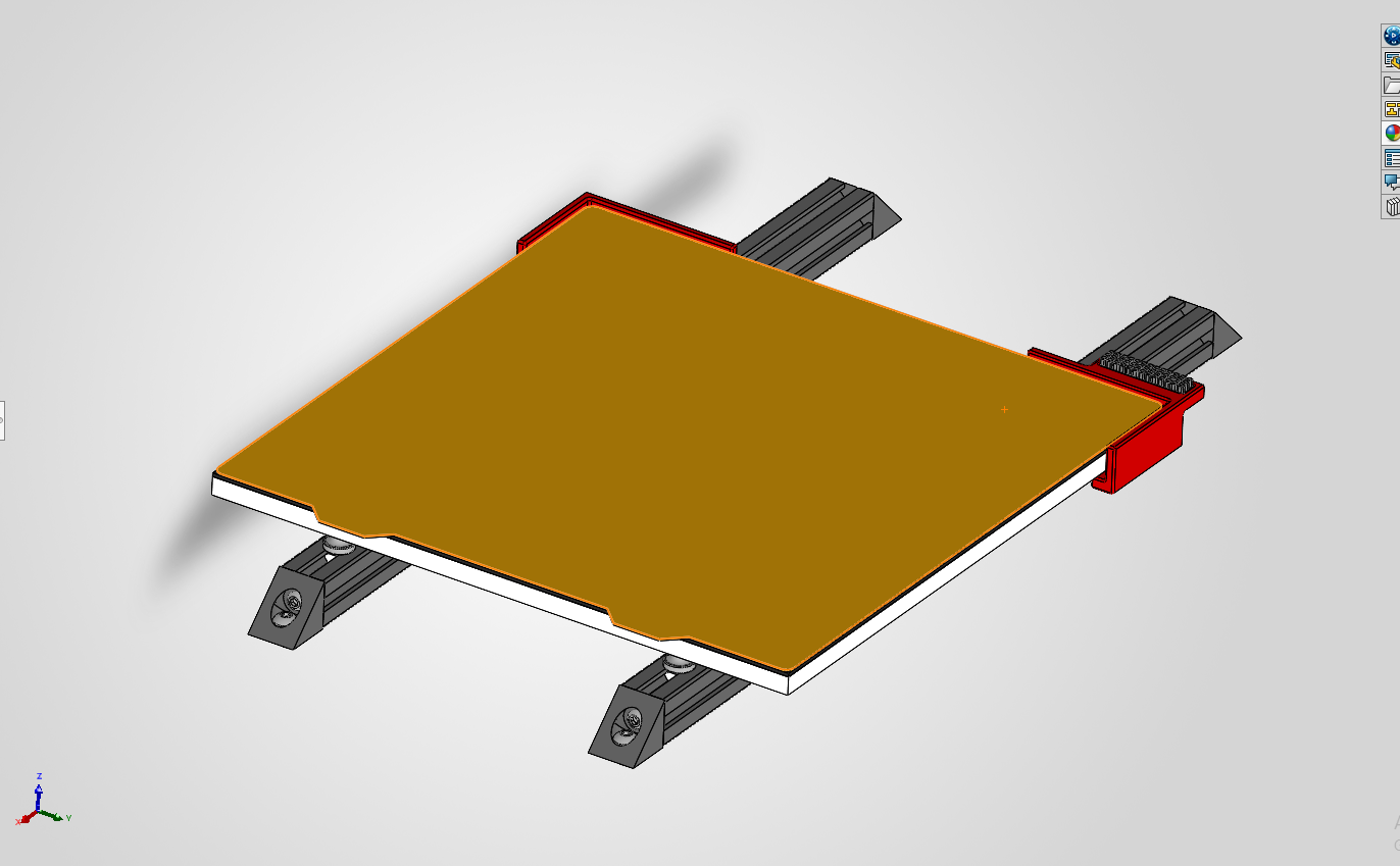 Voron2.4 bed alignment stops.