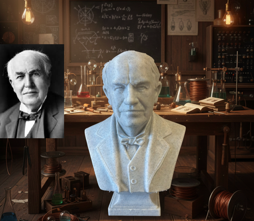 Thomas Alva Edison – Bust