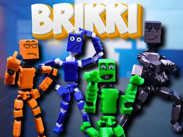 Brikki - Stop-Motion Figure with Swappable Faces