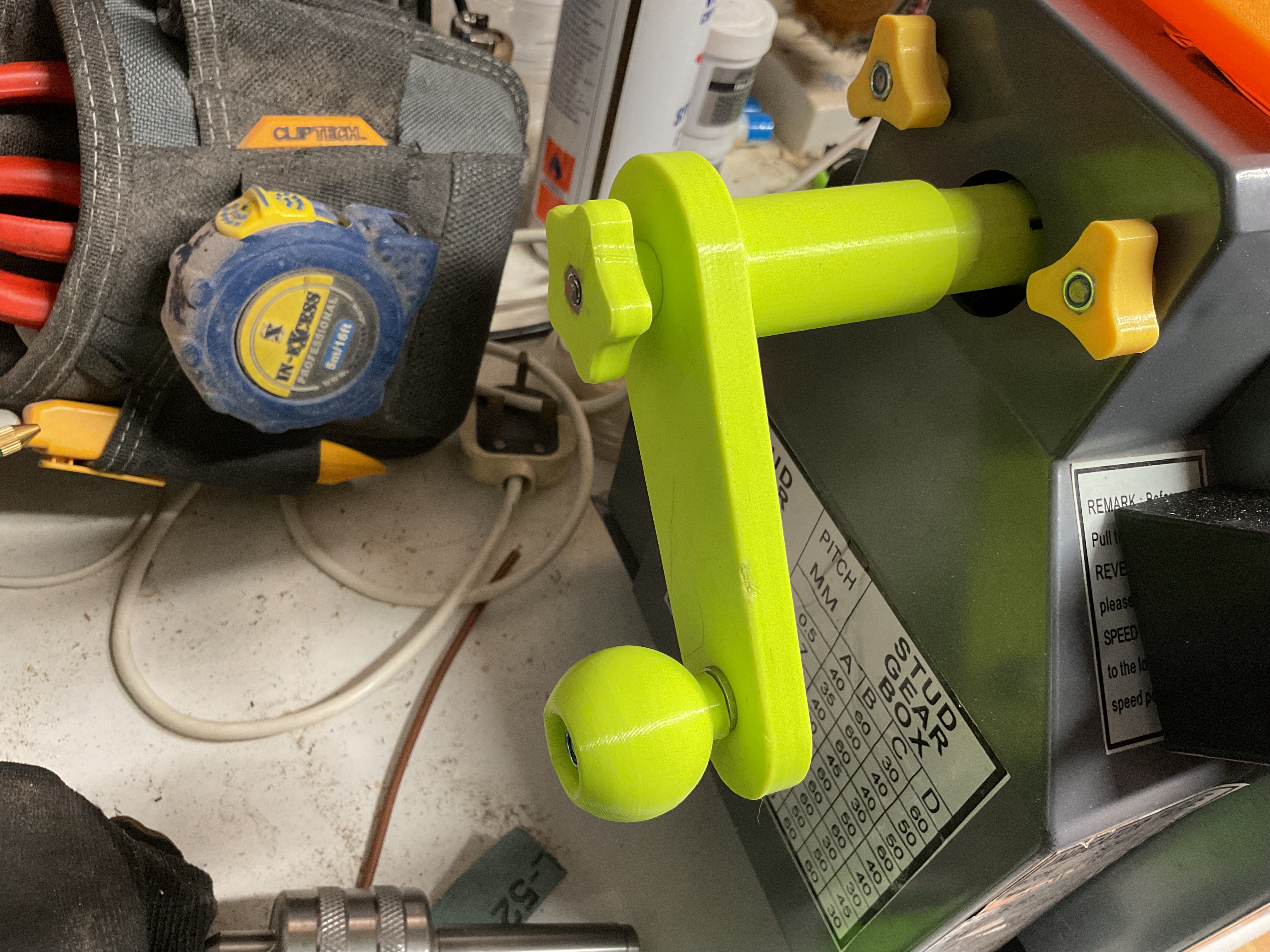Manual handle for Mini Lathe