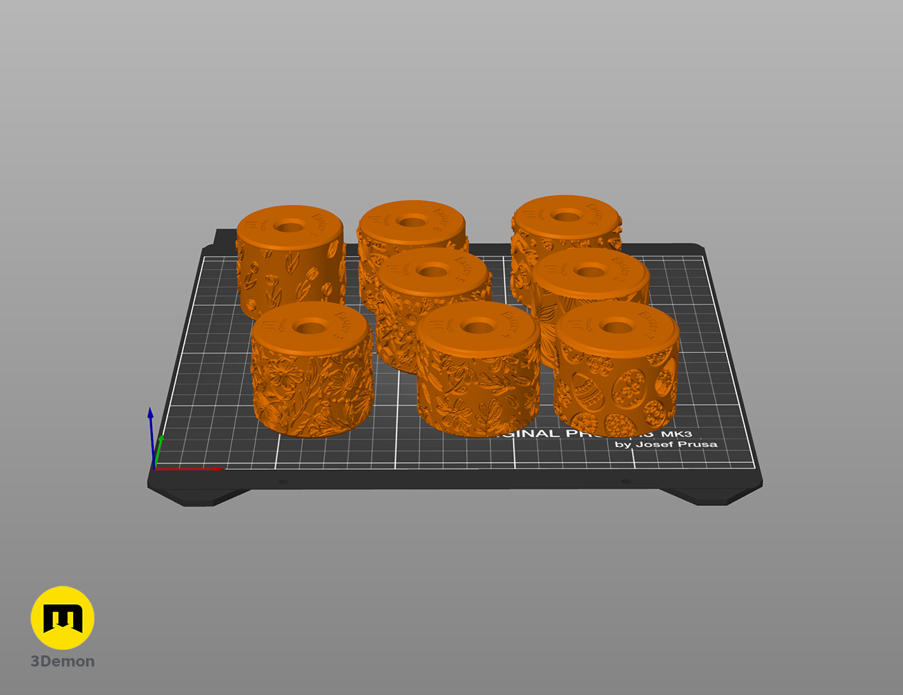 Miniatura 8 do modelo 3D Texture Rollers – Easter Patterns
