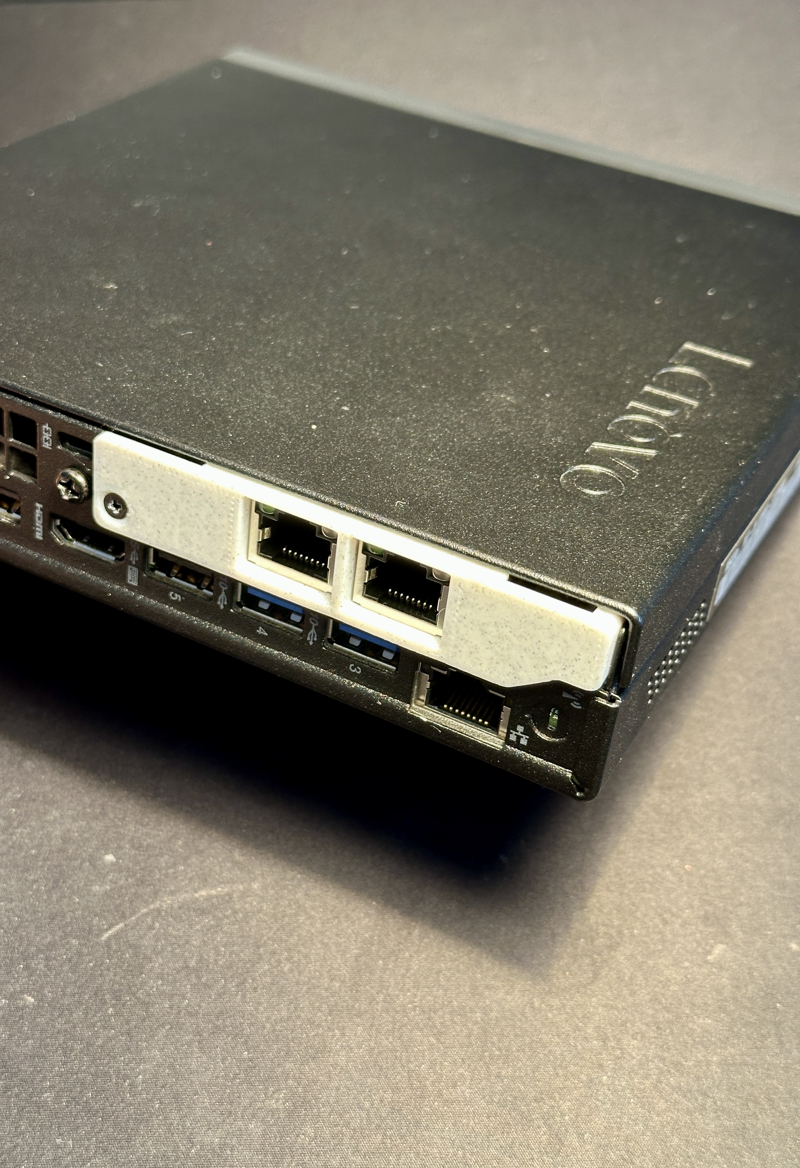 Lenovo M920q/M720q Baffle for dual port 2.5GBit NIC