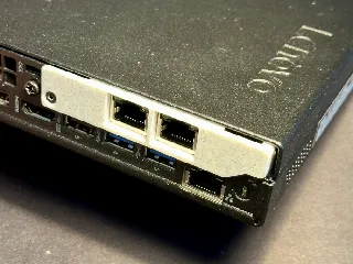 Lenovo M920q/M720q Baffle for dual port 2.5GBit NIC by kumuji