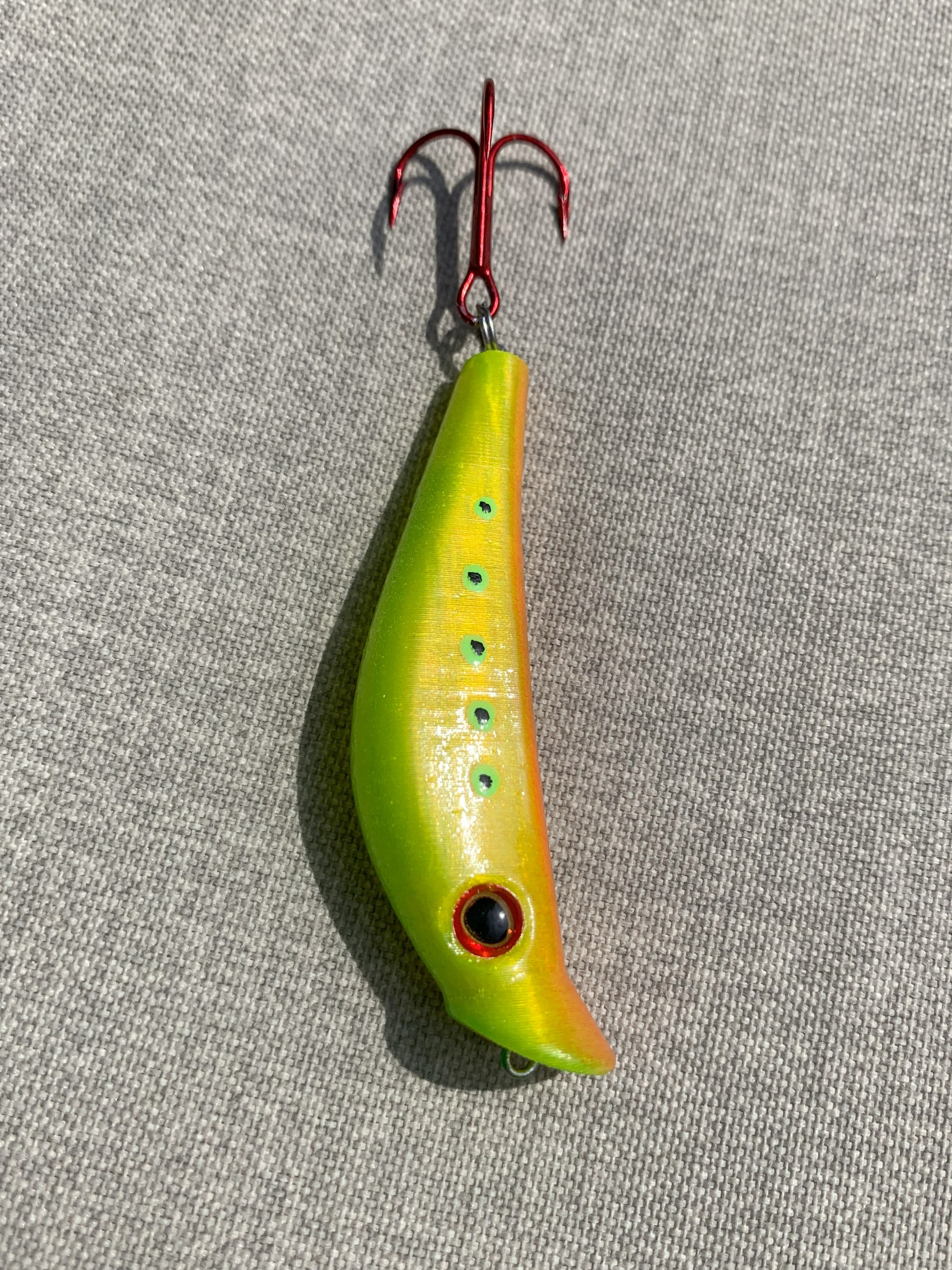 Drunken Stickleback - Fishing Lure - with 3D eyes
