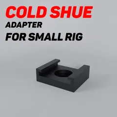 Cold Shoe to SmallRig 1/4" Adapter