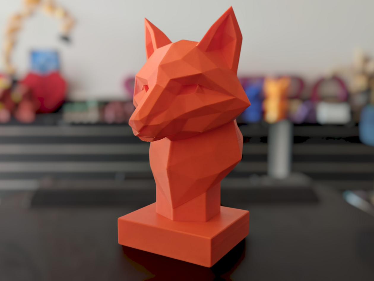 Geometric Fox Bust