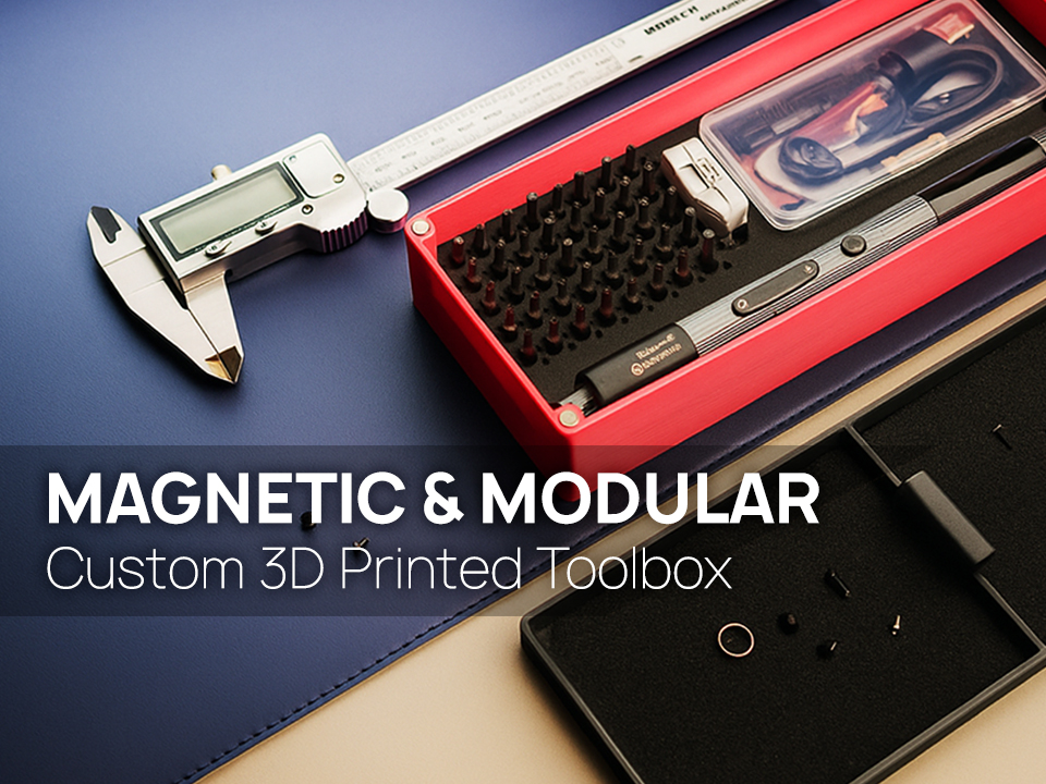 Magnetic 3D Printed Toolbox – Screwdriver Case (Modular System Part 1)